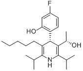 CAS 登录号：503610-15-9， (aS,4S)-4-(4-氟-2-羟基苯基)-alpha-甲基-2,6-二(1-甲基乙基)-5-戊基-3-吡啶甲醇