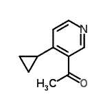 CAS#: 503857-00-9, 1-(4-Cyclopropyl-3-Pyridinyl)Ethanone