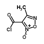 CAS 登录号：50412-72-1， 4-甲基-1,2,5-恶二唑-3-甲酰氯2-氧化物