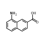 CAS 登录号：5043-19-6， 8-氨基-2-萘甲酸