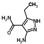 CAS 登录号：50436-86-7， 3-氨基-5-乙基-1H-吡唑-4-甲酰胺