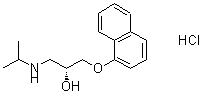 CAS 登录号：5051-22-9， R(+)-普萘洛尔盐酸盐