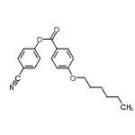 CAS 登录号：50793-87-8， 4-氰基苯基4-(己氧基)苯甲酸酯