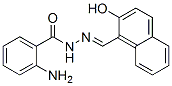 CAS 登录号：50886-62-9， N'-[(2-羟基-1-萘基)亚甲基]-2-氨基苯甲酰肼