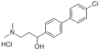 CAS 登录号:50910-23-1, 4'-氯-alpha-(2-(二甲基氨基)乙基)-4-联苯甲醇盐酸盐