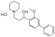 CAS 登录号:50910-27-5, alpha-(3-甲氧基-4-联苯基)-1-哌啶丙醇盐酸盐