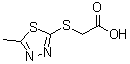 CAS 登录号：50918-26-8， [(5-甲基-1,3,4-噻二唑-2-基)硫基]乙酸
