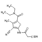 CAS#: 51-08-1, 4-Cyano-5-[(Cyanoacetyl)Amino]-N,N-Diethyl-3-Methyl-2-Thiophenecarboxamide