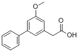 CAS 登录号：51028-83-2， 5-甲氧基-3-联苯乙酸
