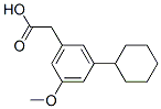 CAS 登录号：51028-87-6， 3-环己基-5-甲氧基苯基乙酸