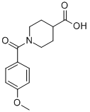 CAS 登录号：510739-83-0， 1-(4-甲氧基-苯甲酰基)-哌啶-4-羧酸