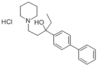 CAS 登录号：51097-86-0， alpha-(4-联苯基)-alpha-乙基-1-哌啶丙醇盐酸盐