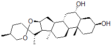 CAS 登录号：511-91-1， 新克洛皂甙元