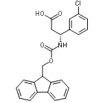 CAS 登录号：511272-53-0， (3R)-3-(3-氯苯基)-3-{[(9H-芴-9-基甲氧基)羰基]氨基}丙酸