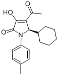 CAS 登录号：512176-60-2， (5R)-4-乙酰基-5-环己基-1,5-二氢-3-羟基-1-(4-甲基苯基)-2H-吡咯-2-酮
