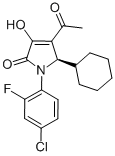 CAS 登录号：512177-83-2， (5R)-4-乙酰基-1-(4-氯-2-氟苯基)-5-环己基-1,5-二氢-3-羟基-2H-吡咯-2-酮