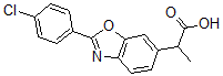 CAS 登录号：51234-62-9， 2-(4-氯苯基)-alpha-甲基-6-苯并恶唑乙酸
