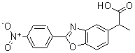 CAS 登录号：51234-92-5， 2-[2-(4-硝基苯基)苯并恶唑-5-基]丙酸