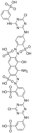 CAS#: 51357-74-5, 4-Amino-3,6-Bis[[4-[[4-Chloro-6-[(3-Sulphophenyl)Amino]-1,3,5-Triazin-2-Yl]Amino]-2-Sulphophenyl]Azo]-5-Hydroxynaphthalene-2,7-Disulphonic Acid