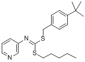 CAS#: 51379-04-5, S-(4-(1,1-Dimethylethyl)Phenyl)Methyl S-Pentyl 3-Pyridinylcarbonimidodithioate