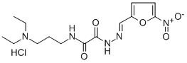 CAS#: 51415-04-4, [[3-(Diethylamino)propyl]amino]oxo-Acetic acid [(5-nitro-2-furanyl)methylene]hydrazide monohydrochloride