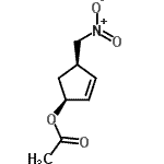 CAS 登录号：514206-24-7， (1S,4R)-4-(硝基甲基)-2-环戊烯-1-基乙酸酯