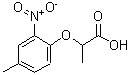 CAS 登录号：514801-24-2， 2-(4-甲基-2-硝基苯氧基)丙酸