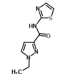 CAS#: 514801-40-2, 1-Ethyl-N-(1,3-Thiazol-2-Yl)-1H-Pyrazole-3-Carboxamide