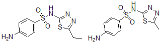 CAS 登录号：51484-73-2， 4-氨基-N-(5-乙基-1,3,4-噻二唑-2-基)苯磺酰胺与 4-氨基-N-(5-甲基-1,3,4-噻二唑-2-基)苯磺酰胺混合物