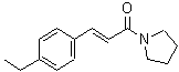 CAS 登录号：514841-53-3， (2E)-3-(4-乙基苯基)-1-(1-吡咯烷基)-2-丙烯-1-酮