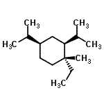 CAS 登录号：515-12-8， (1R,2S,4R)-1-乙基-2,4-二异丙基-1-甲基环己烷