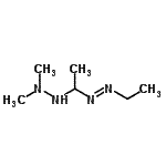 CAS 登录号：51576-31-9， (E)-1-[1-(2,2-二甲基肼基)乙基]-2-乙基二氮烯