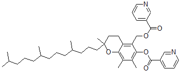 CAS 登录号:51605-68-6, 5-烟碱氧基甲基-alpha-生育酚烟酸酯