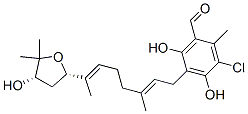 CAS#: 51759-79-6, (-)-3-Chloro-4,6-Dihydroxy-2-Methyl-5-[(2E,6E)-3-Methyl-7-[(2S,4S)-Tetrahydro-4-Hydroxy-5,5-Dimethylfuran-2-Yl]-2,6-Octadienyl]Benzaldehyde