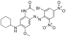 CAS#: 51897-36-0, N-[2-[(2-Bromo-4,6-Dinitrophenyl)Azo]-5-(Cyclohexylamino)-4-Methoxyphenyl]-Acetamide
