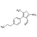 CAS#: 519016-79-6, 2-Amino-5-Methyl-4-(4-Propylphenyl)-3-Thiophenecarbonitrile
