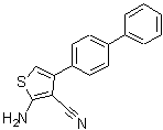 CAS 登录号：519016-83-2， 2-氨基-4-(4-联苯基)-3-噻吩甲腈