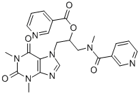 CAS#: 51920-68-4, 1,3-Dimethyl-7-[2-(Nicotinoyloxy)-3-(N-Nicotinoyl-N-Methylamino)Propyl]-1H-Purine-2,6(3H,7H)-Dione