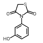 CAS#: 51964-26-2, 3-(3-Hydroxyphenyl)-1,3-Thiazolidine-2,4-Dione