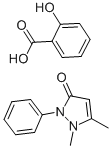 CAS 登录号：520-07-0， 安替比林水杨酸盐