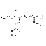 CAS 登录号：52001-83-9， 铜(2E)-2,2'-[(1E)-3-乙氧基-1,2-丁烷二基亚基]二(N-甲基肼硫代亚氨基甲酸盐)