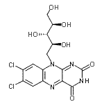 CAS 登录号：521-96-0， 1-脱氧-1-(7,8-二氯-2,4-二氧代-3,4-二氢苯并[g]蝶啶-10(2H)-基)-D-核糖醇