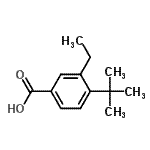 CAS 登录号：521957-13-1， 3-乙基-4-(2-甲基-2-丙基)苯甲酸