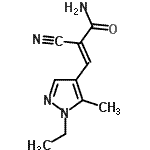 CAS 登录号：522621-89-2， (2E)-2-氰基-3-(1-乙基-5-甲基-1H-吡唑-4-基)丙烯酰胺