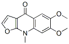 CAS#: 523-15-9, 6,7-Dimethoxy-9-Methylfuro[2,3-b]Quinolin-4(9H)-One
