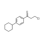 CAS 登录号：52344-63-5， 3-氯-1-(4-环己基苯基)丙-1-酮