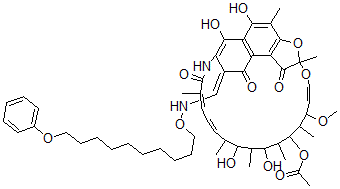CAS#: 52370-29-3, 3-[(10-Phenoxydecyl)Oxyiminomethyl]Rifamycin