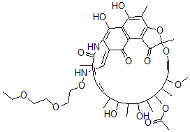 CAS#: 52370-31-7, 3-[2-(2-Ethoxyethoxy)Ethoxyiminomethyl]Rifamycin Sv