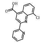 CAS 登录号：52413-50-0， 8-氯-2-(2-吡啶基)-4-喹啉羧酸