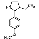 CAS 登录号：524918-01-2， 3-乙基-2-(4-甲氧基苯基)吡咯烷
